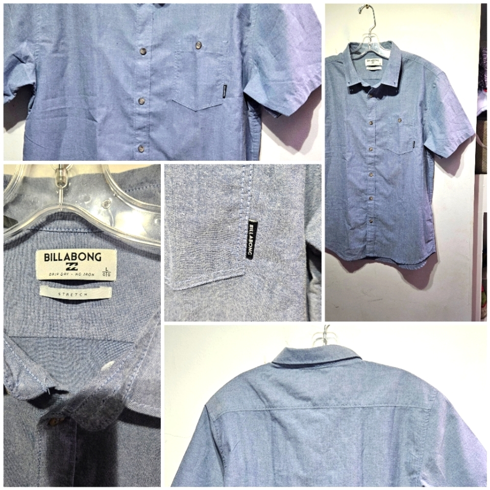 Button Up Tee Large